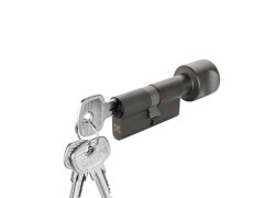 Ruột khóa cửa phòng Hafele màu Graphite Black 916.63.321 - Màu đen - Size 61mm